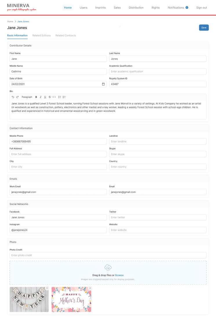 Submissions and Rights Management