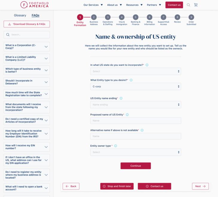 Dynamic field display based on user input