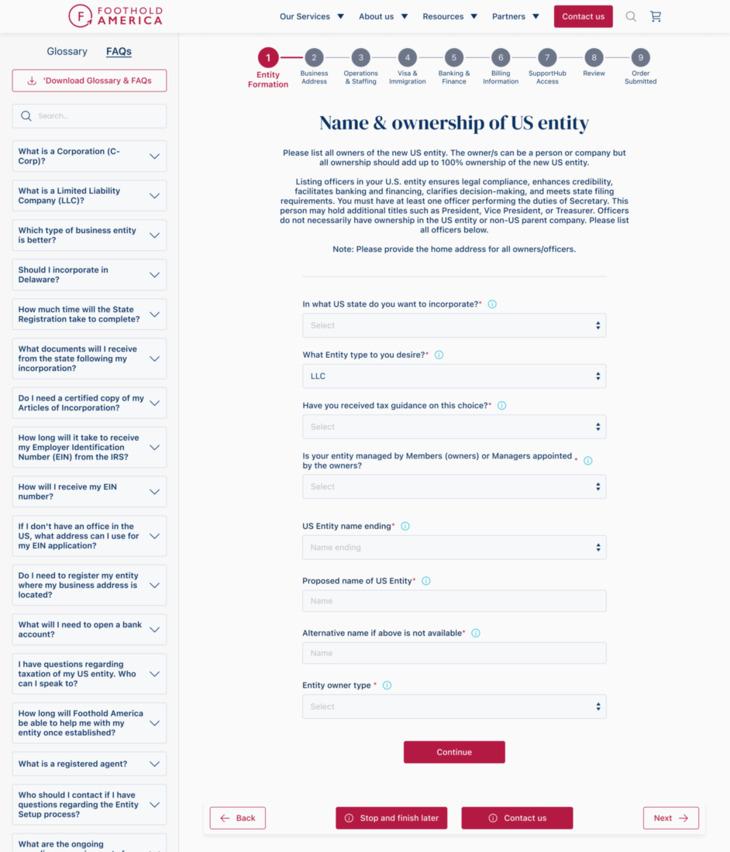 Dynamic field display based on user input